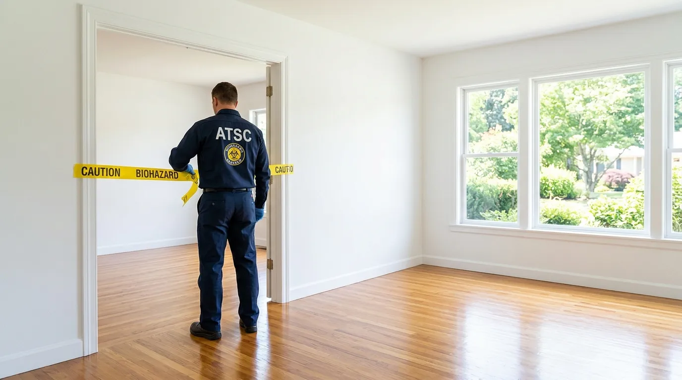 Certified biohazard cleanup crew performing Crime Scene Cleanup in West Covina